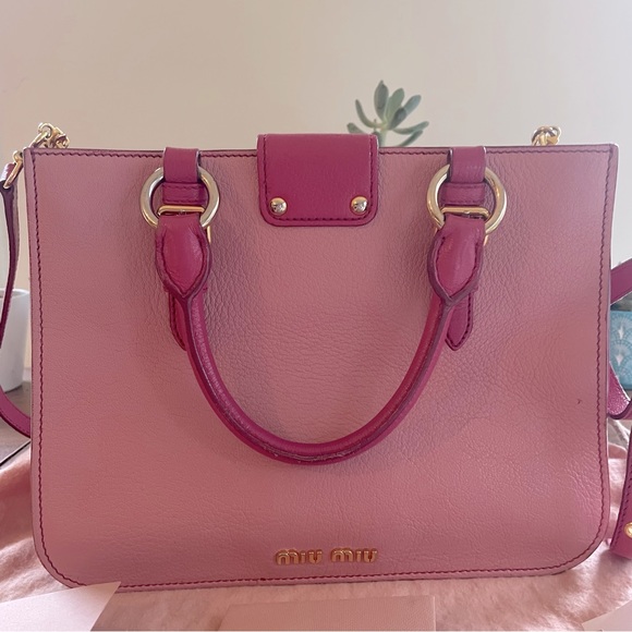 HOST PICK⭐️Authentic Miu Miu Leather bag 💖 - Picture 2 of 12